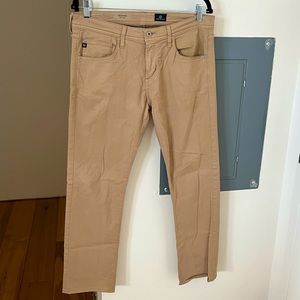Ag matchbox slim straight beige jeans